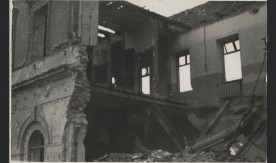 Stary dworzec osobowy. Wnętrze. 9 lipca 1945 r.